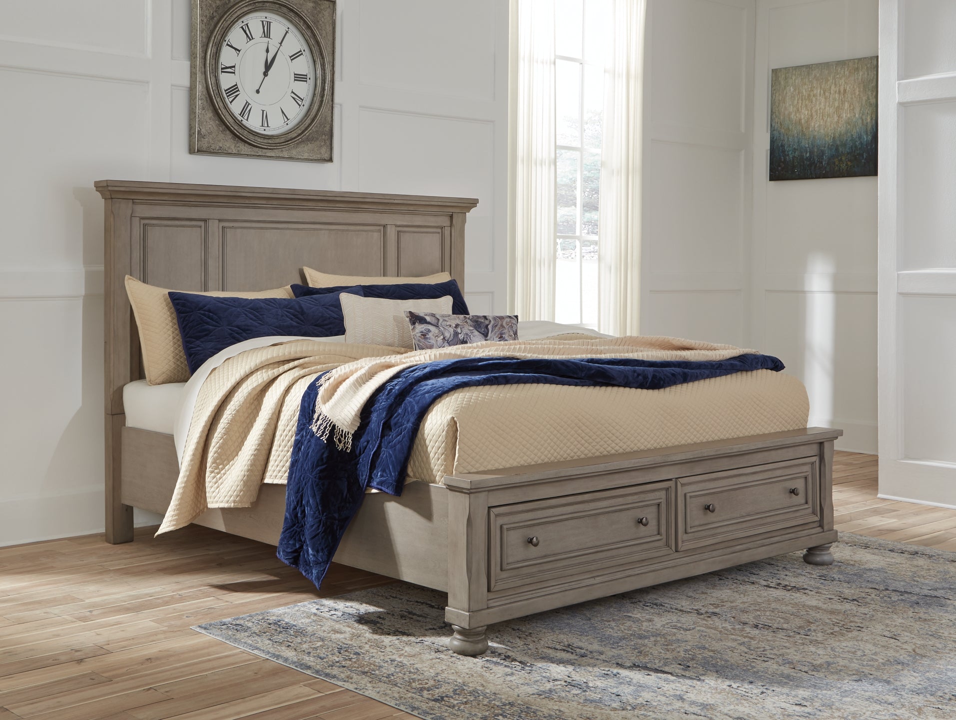 Lettner queen store storage bed