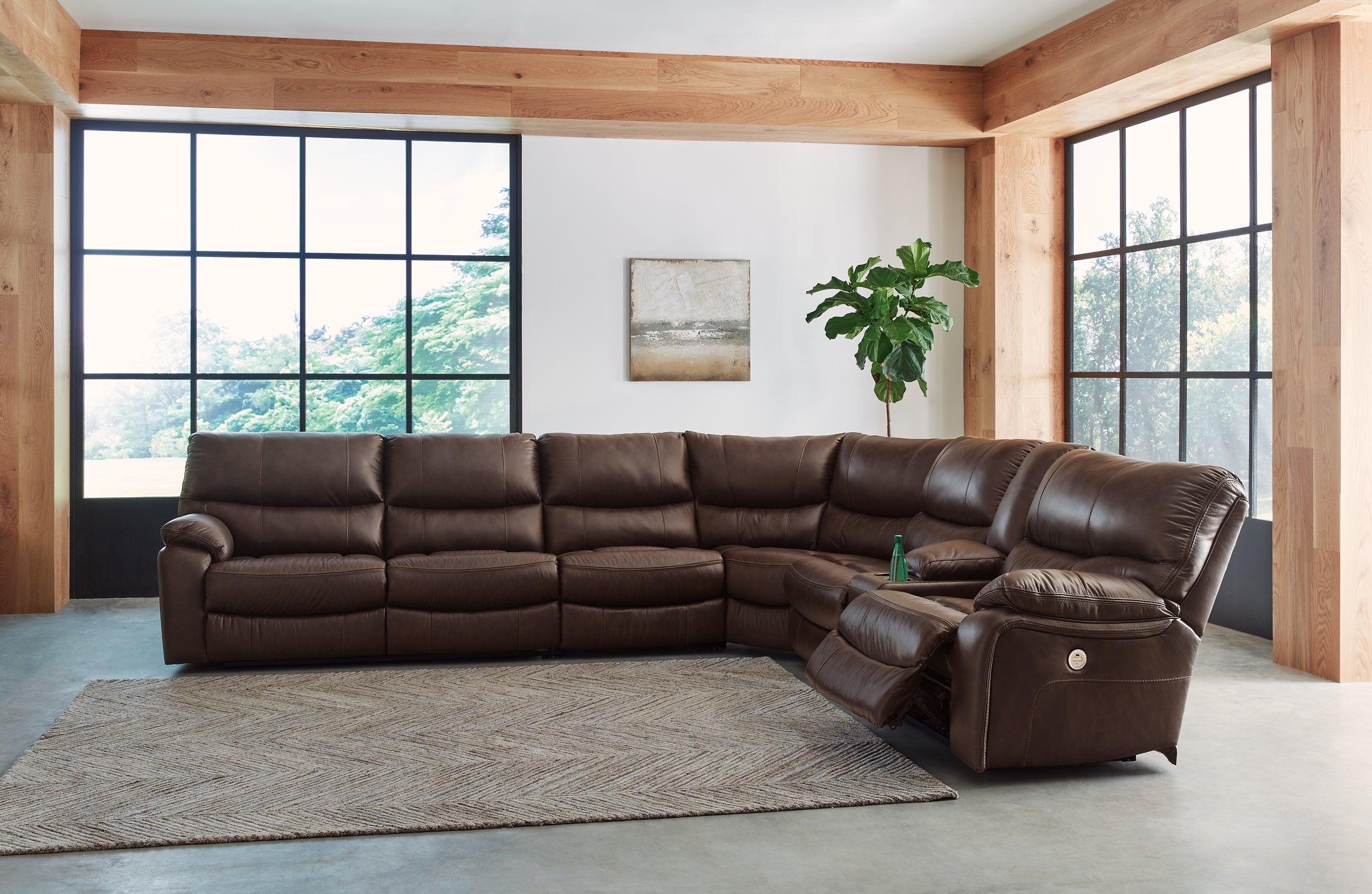 4 on sale recliner sectional