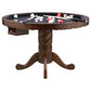 Turk 5-piece 3-in-1 Dining and Game Table Set Tobacco