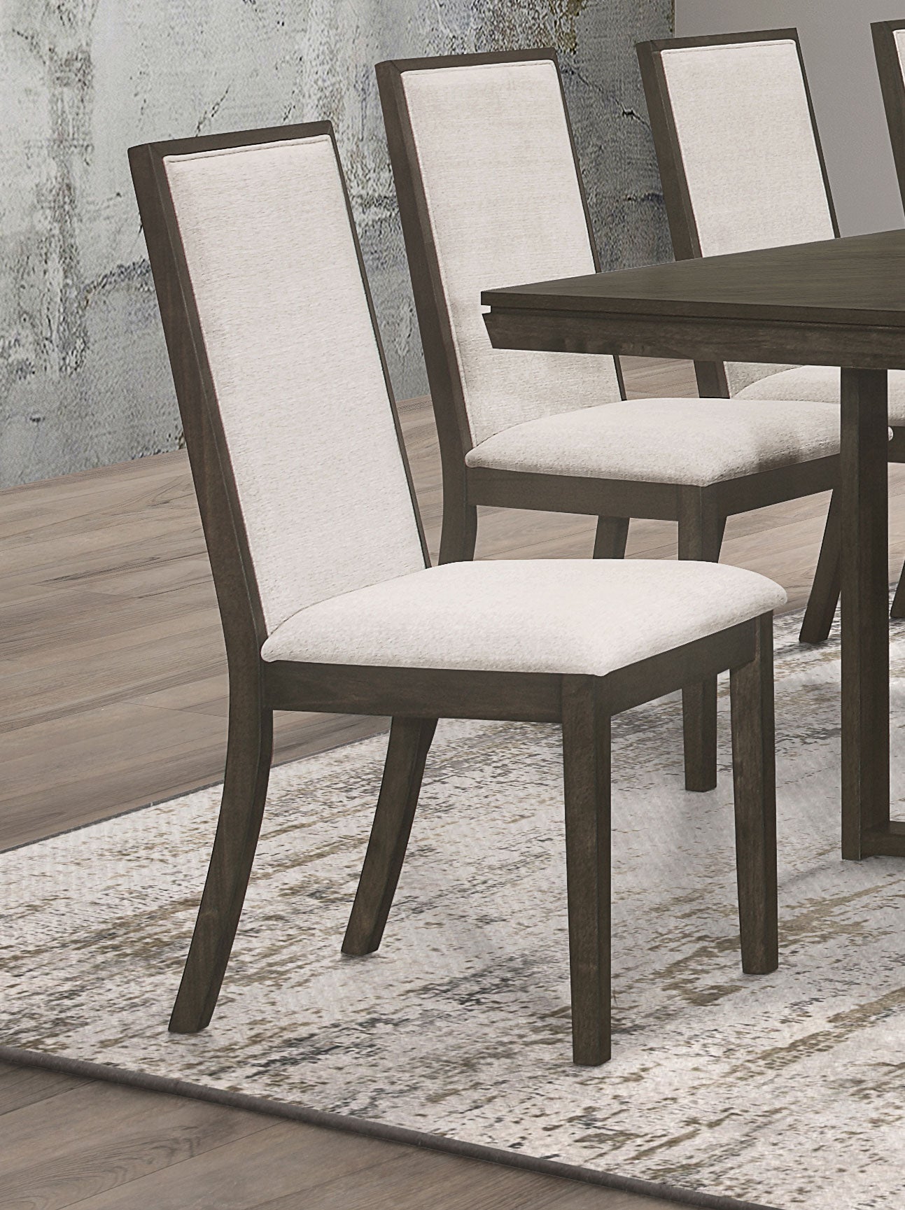 Kelly Upholstered Dining Side Chair Dark Grey (Set of 2)