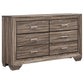 Kauffman 5-piece California King Bedroom Set Washed Taupe