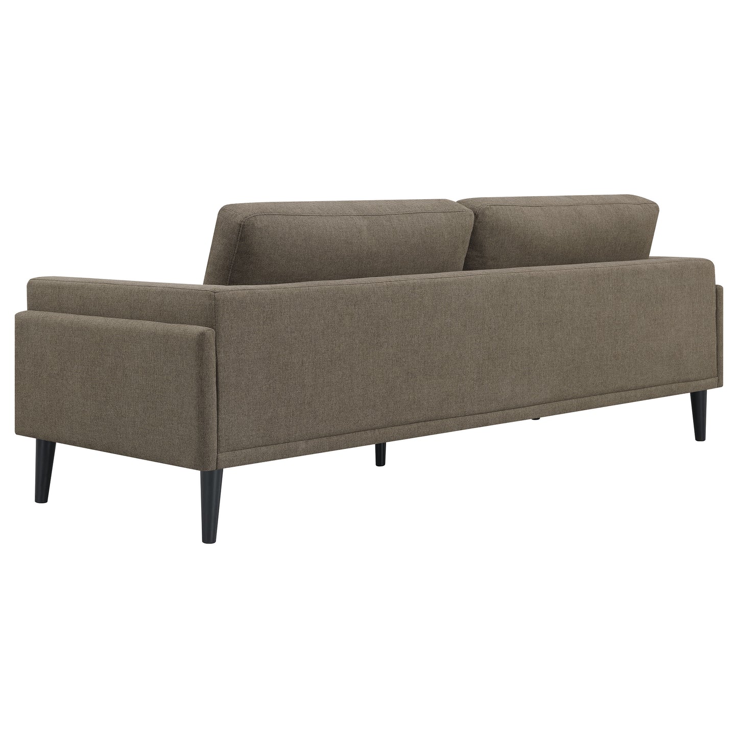 Rilynn 3-piece Upholstered Track Arm Sofa Set Brown