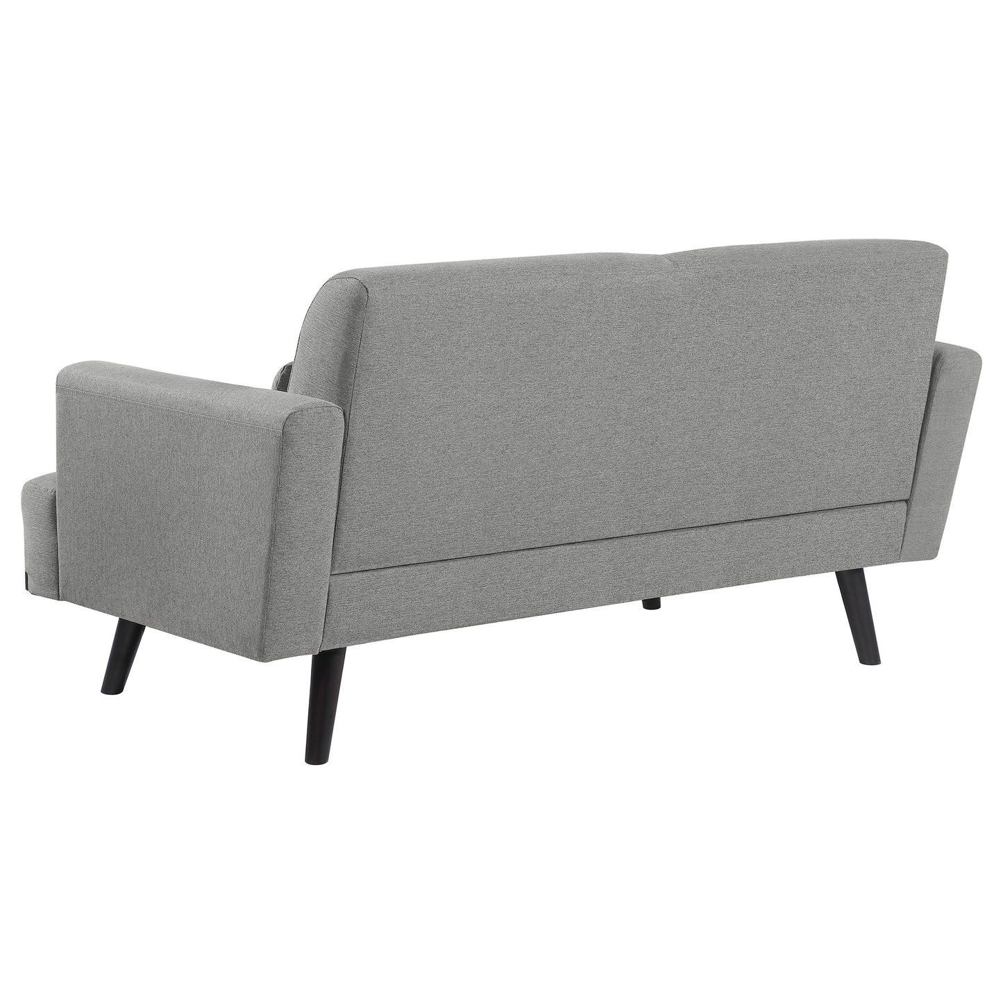 Blake 3-piece Upholstered Track Arm Sofa Set Sharkskin