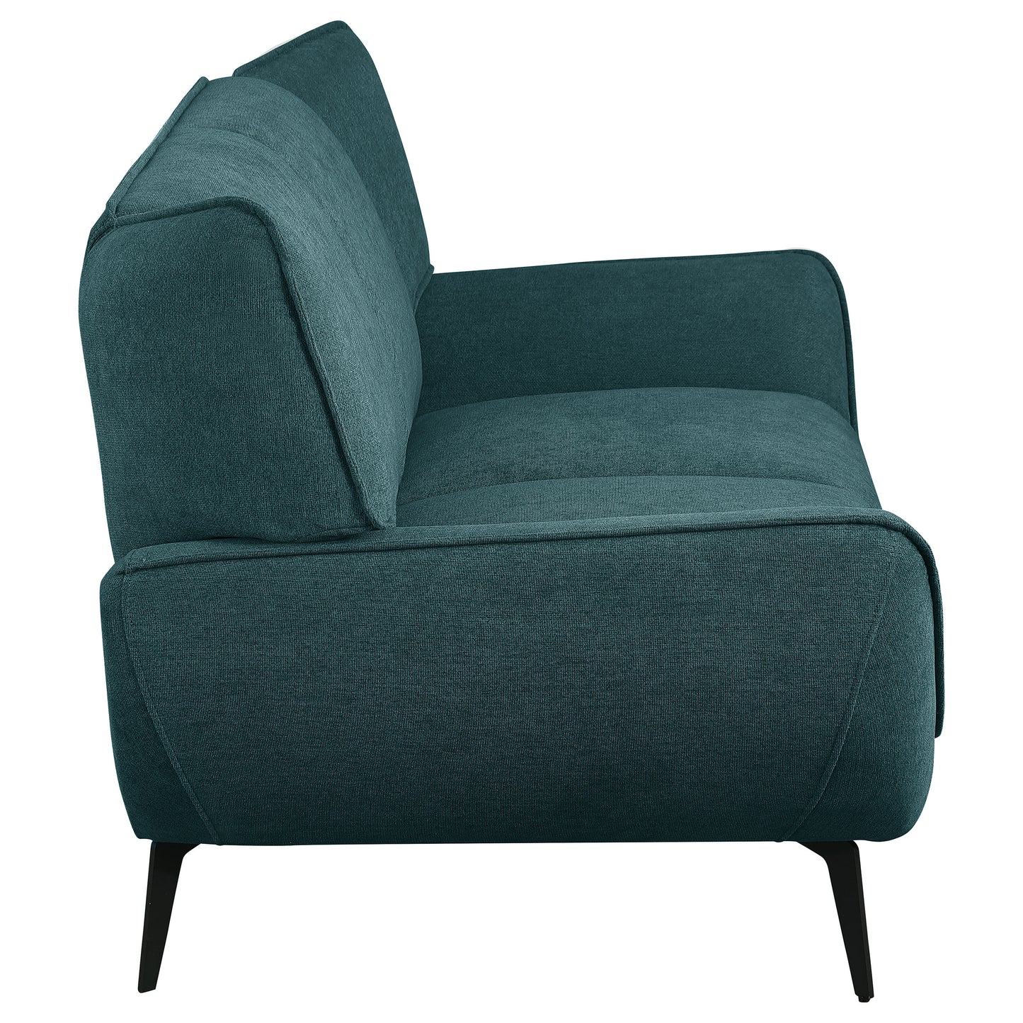 Acton 3-piece Upholstered Flared Arm Sofa Set Teal Blue