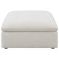 Hobson Square Upholstered Ottoman Ivory