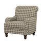 Glenn Upholstered English Arm Accent Chair Grey