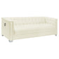 Chaviano 4-piece Upholstered Track Arm Sofa Set Pearl White