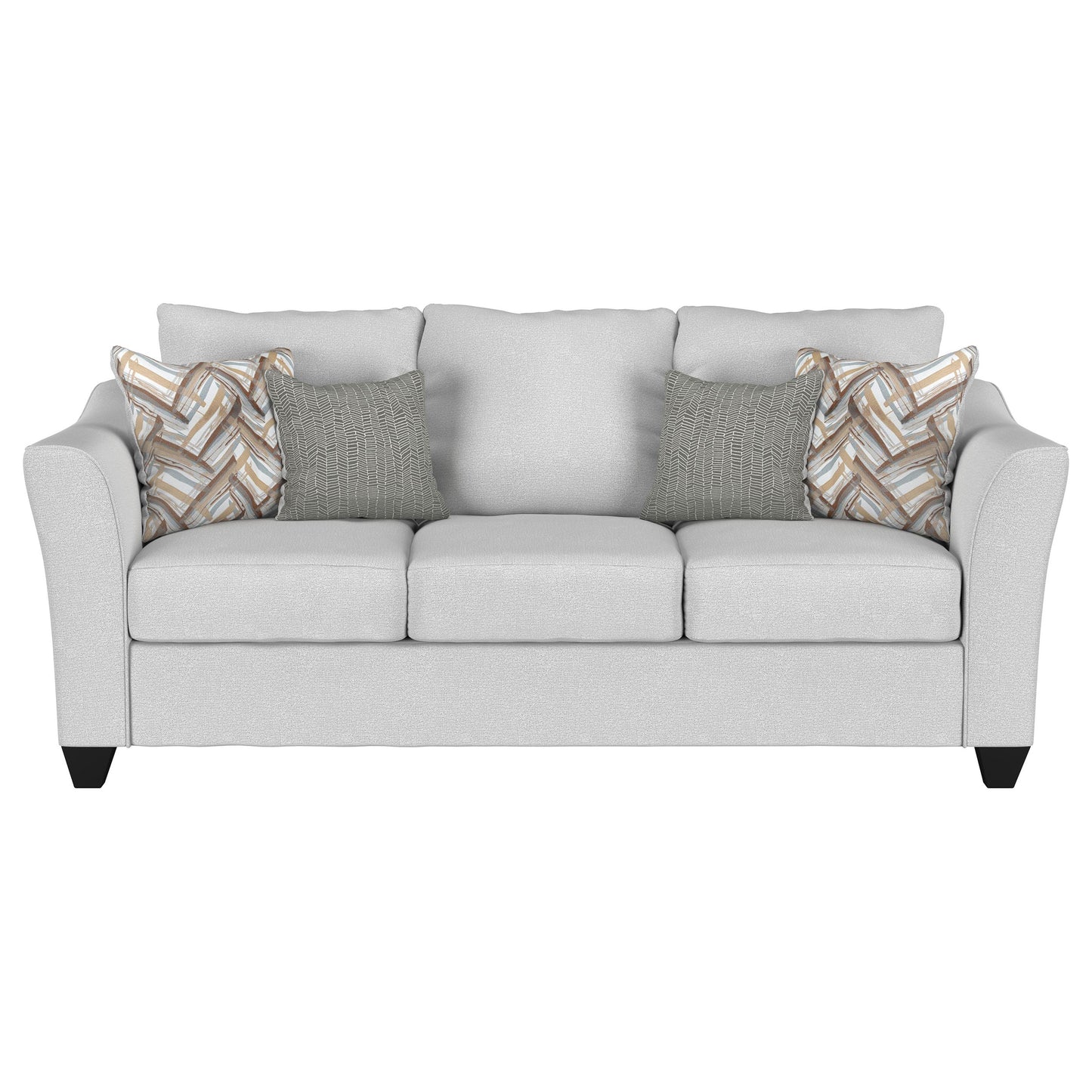 Salizar 2-piece Upholstered Flared Arm Sofa Set Sand