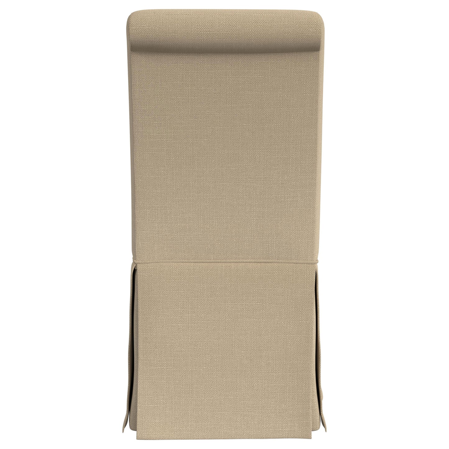 Shawna Upholstered Skirted Dining Chair Light Khaki (Set of 2)