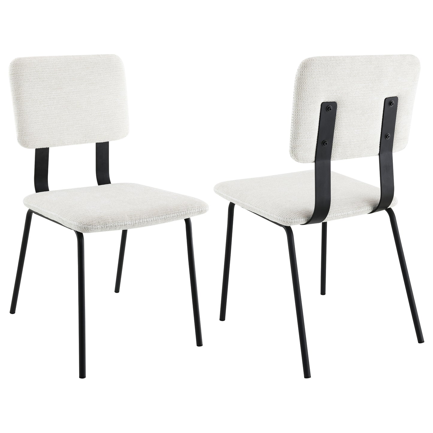 Calla Fabric Upholstered Dining Side Chair White (Set of 2)