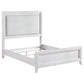 Marielle Eastern King Panel Bed Distressed White