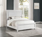 Marielle Eastern King Panel Bed Distressed White