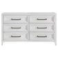 Marielle 6-drawer Bedroom Dresser Distressed White