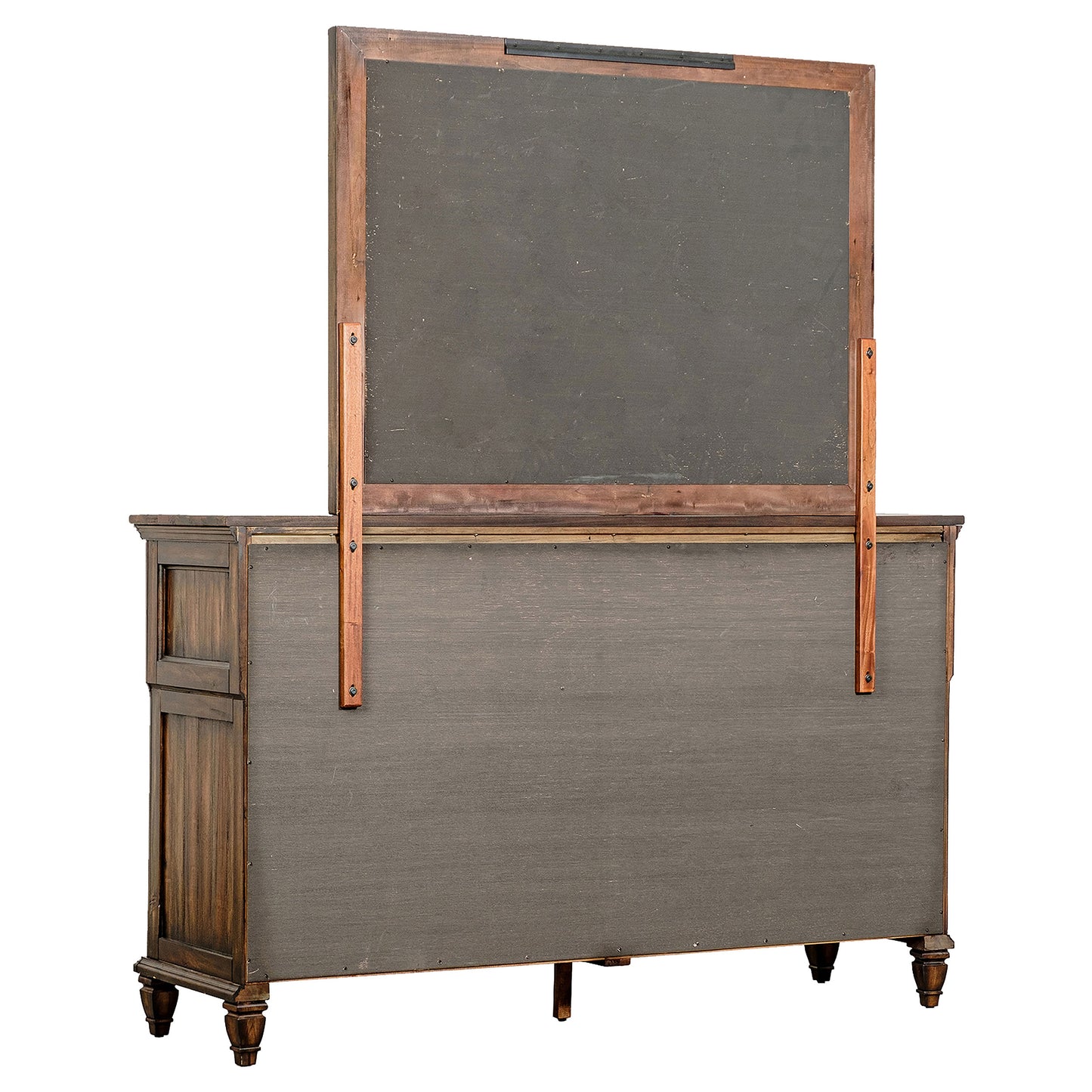 Avenue 8-drawer Dresser and Mirror Weathered Burnished Brown