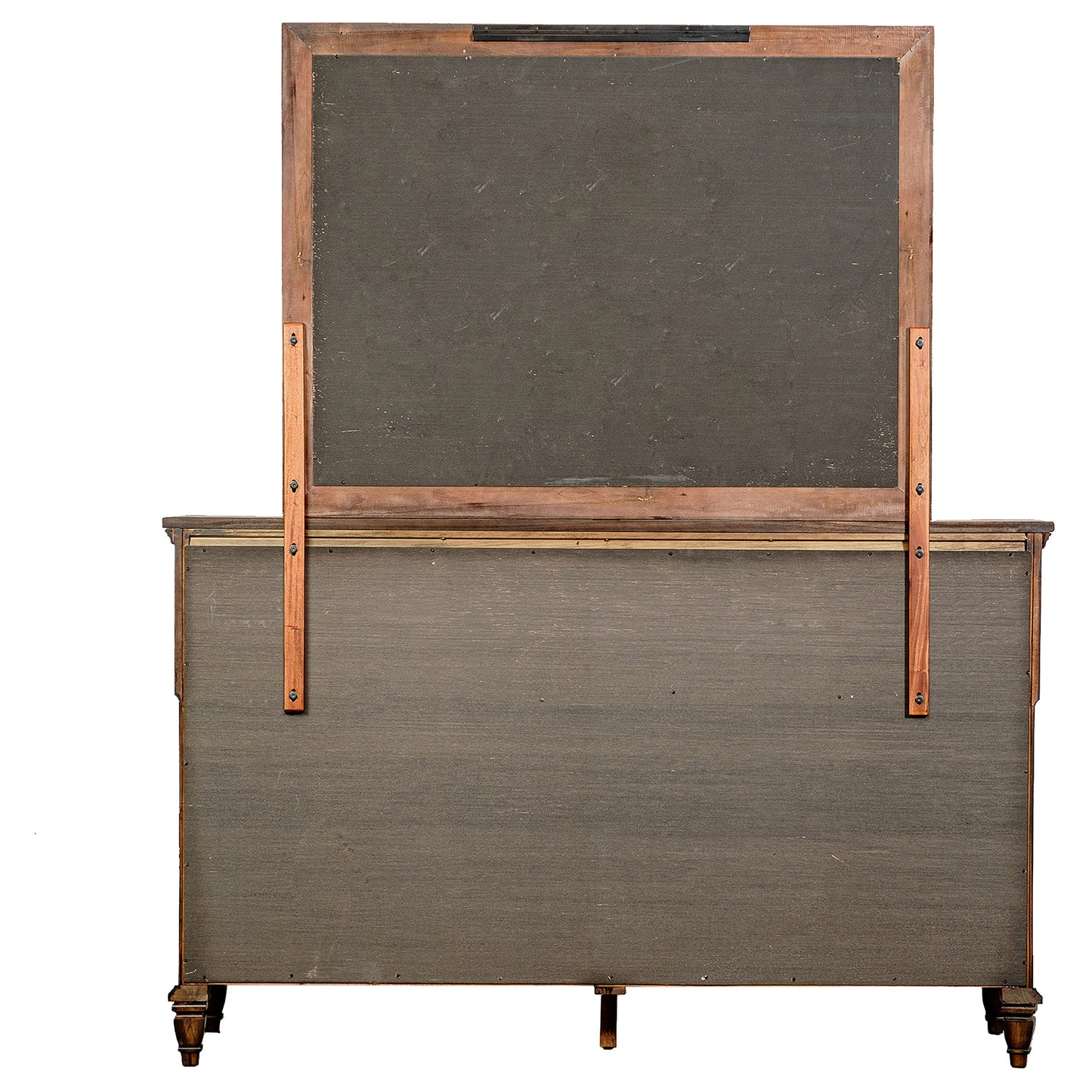 Avenue 8-drawer Dresser and Mirror Weathered Burnished Brown