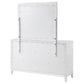 Marielle 6-drawer Dresser with Mirror Distressed White