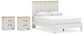 Ashley Express - Linnocreek Queen Panel Bed with 2 Nightstands