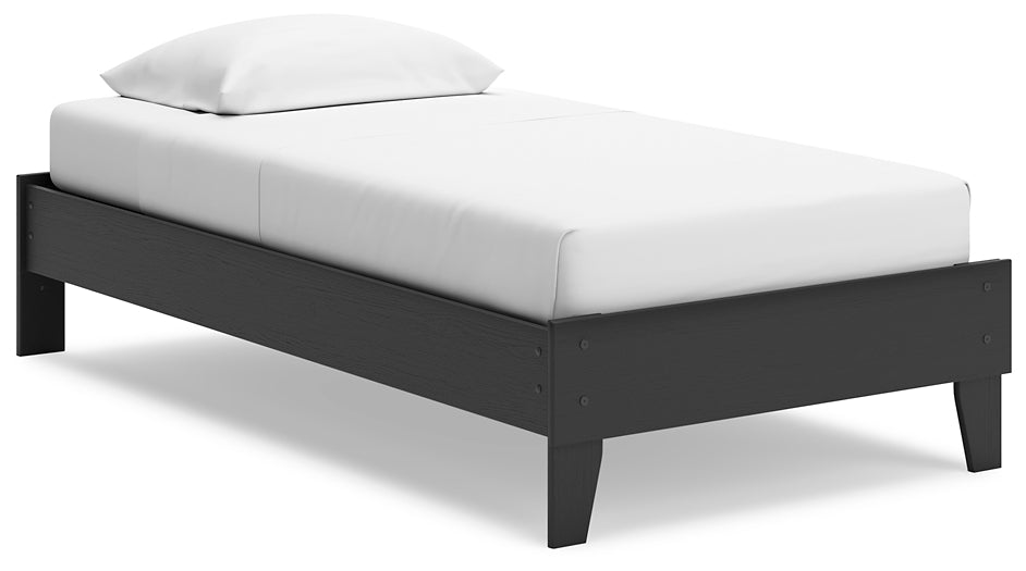 Ashley Express - Socalle Twin Platform Bed with Dresser, Chest and Nightstand