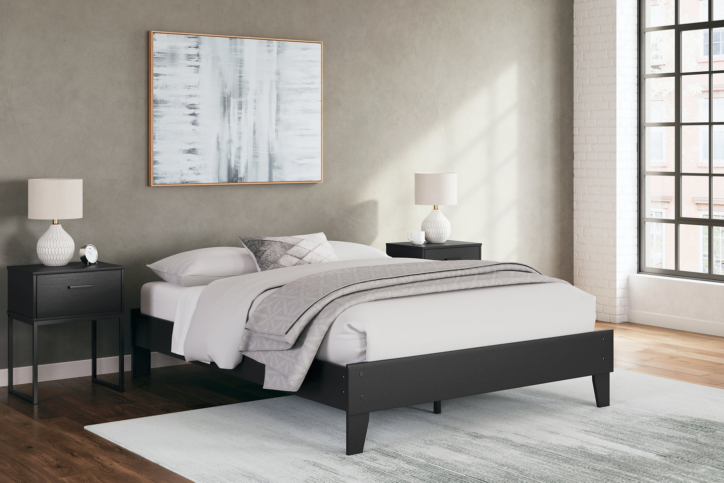 Ashley Express - Socalle Queen Platform Bed with Dresser, Chest and Nightstand