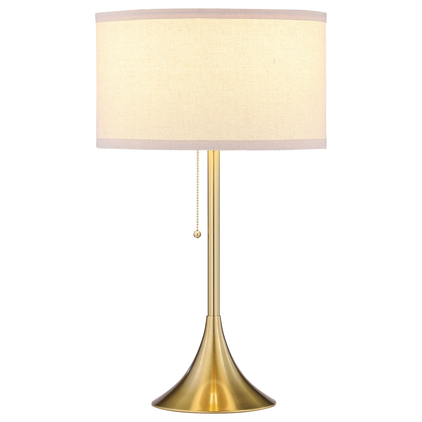 Elmira 24-inch Drum Shade Metal Table Lamp Gold