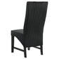 Barrand Upholstered Dining Side Chair Black (Set of 2)