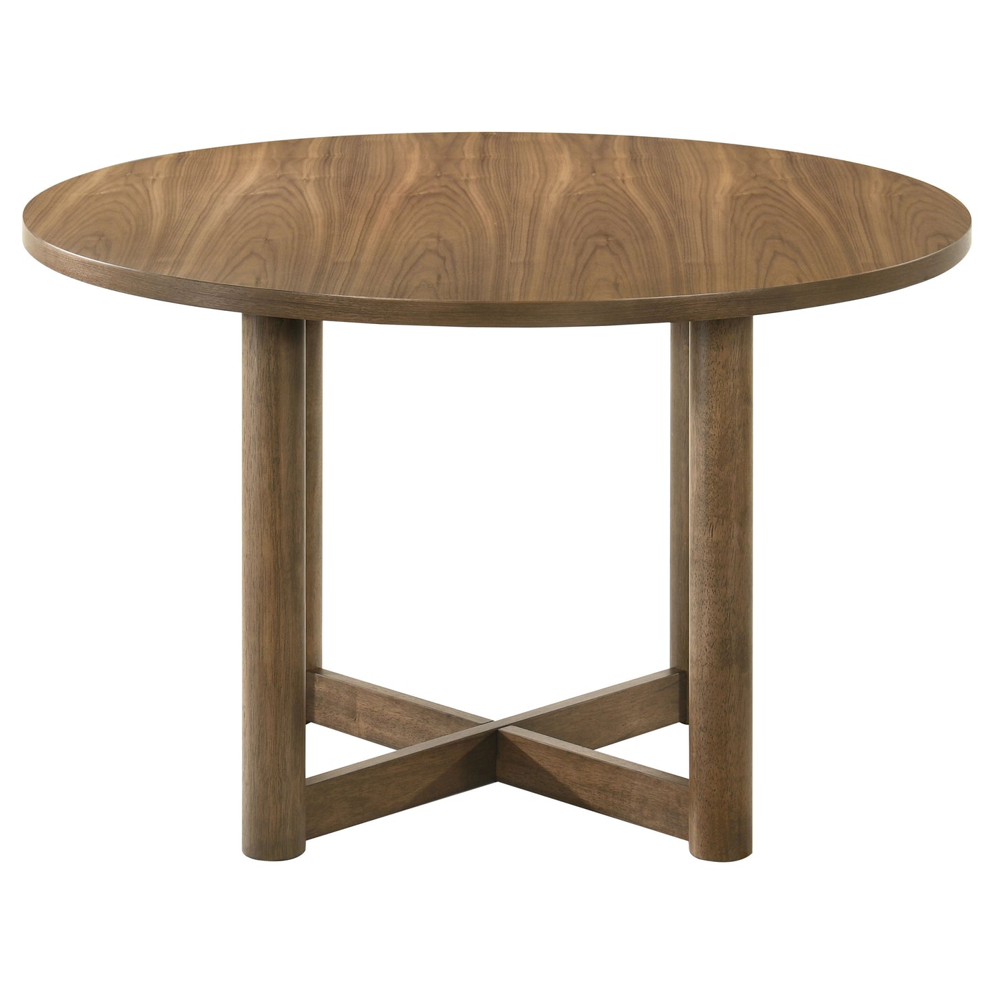 Biltmore 46-inch Round Wood Dining Table Walnut