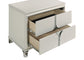 Olivia 2-drawer Nightstand Bedside Table Pearl White