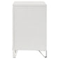 Marmore 2-drawer Nightstand Bedside Table White