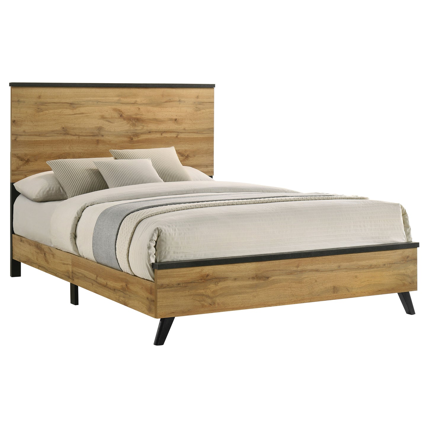 Kaywood 52-inch Queen Panel Bed Natural Pine