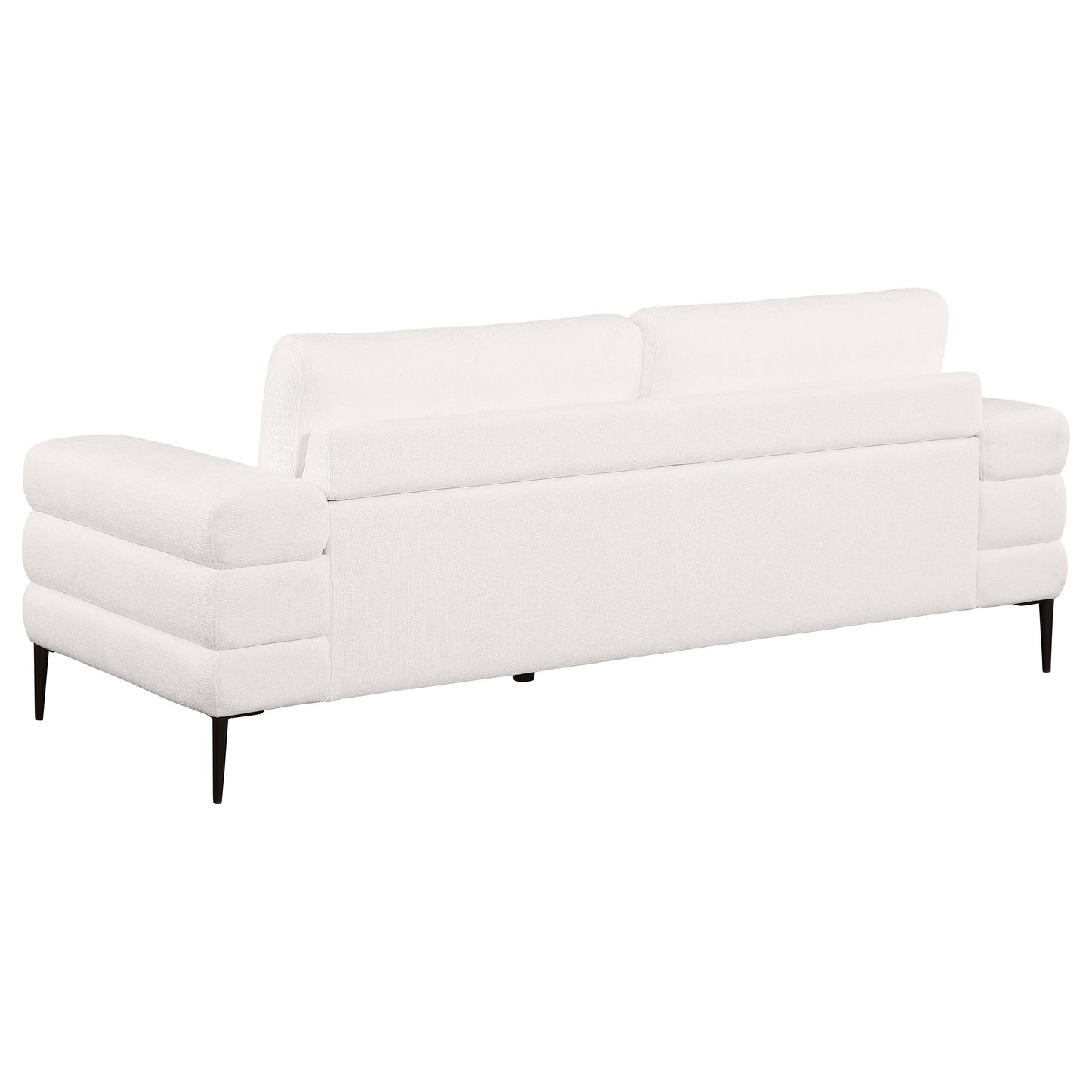 Jessel 2-piece Chenille Upholstered Sofa Set Ivory