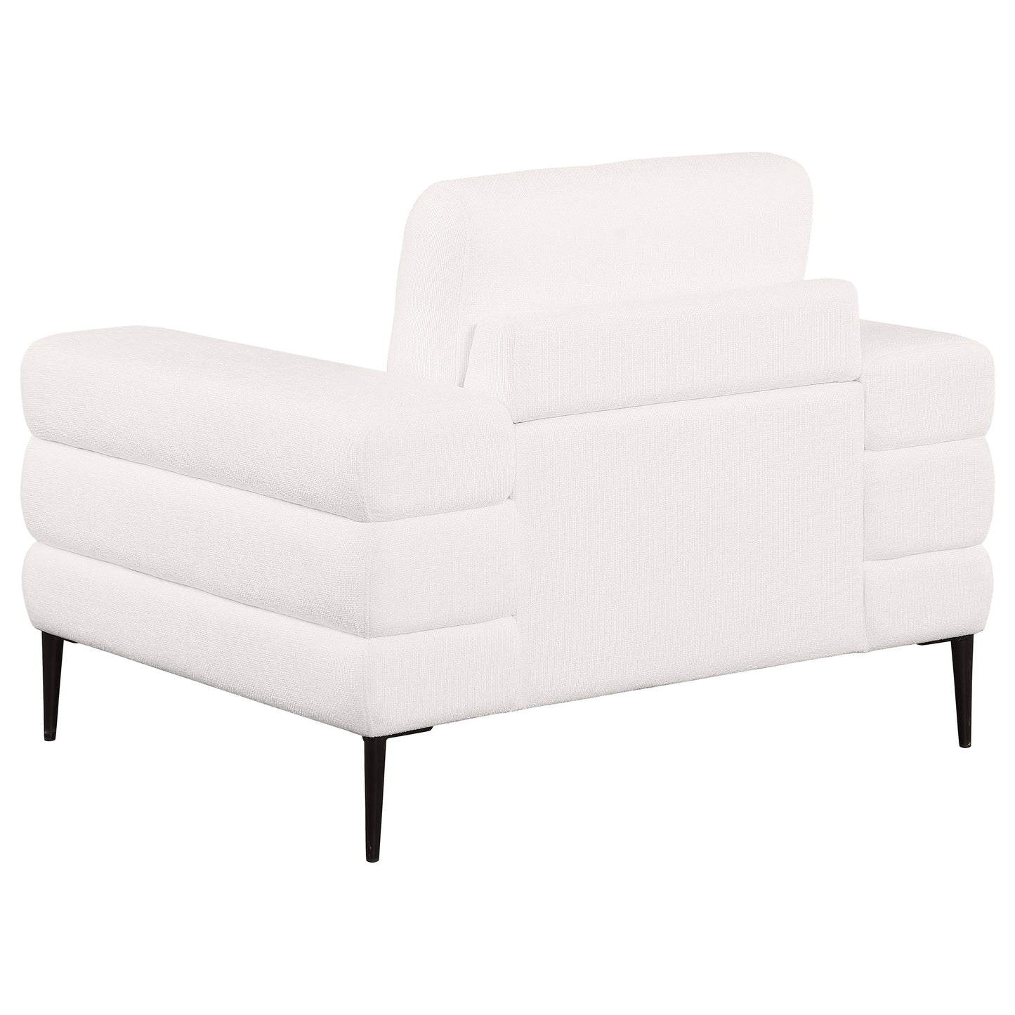 Jessel 3-piece Chenille Upholstered Sofa Set Ivory