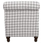 Glenn Upholstered English Arm Accent Chair Grey