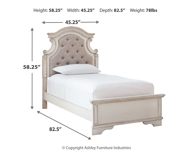 Realyn  Upholstered Panel Bed