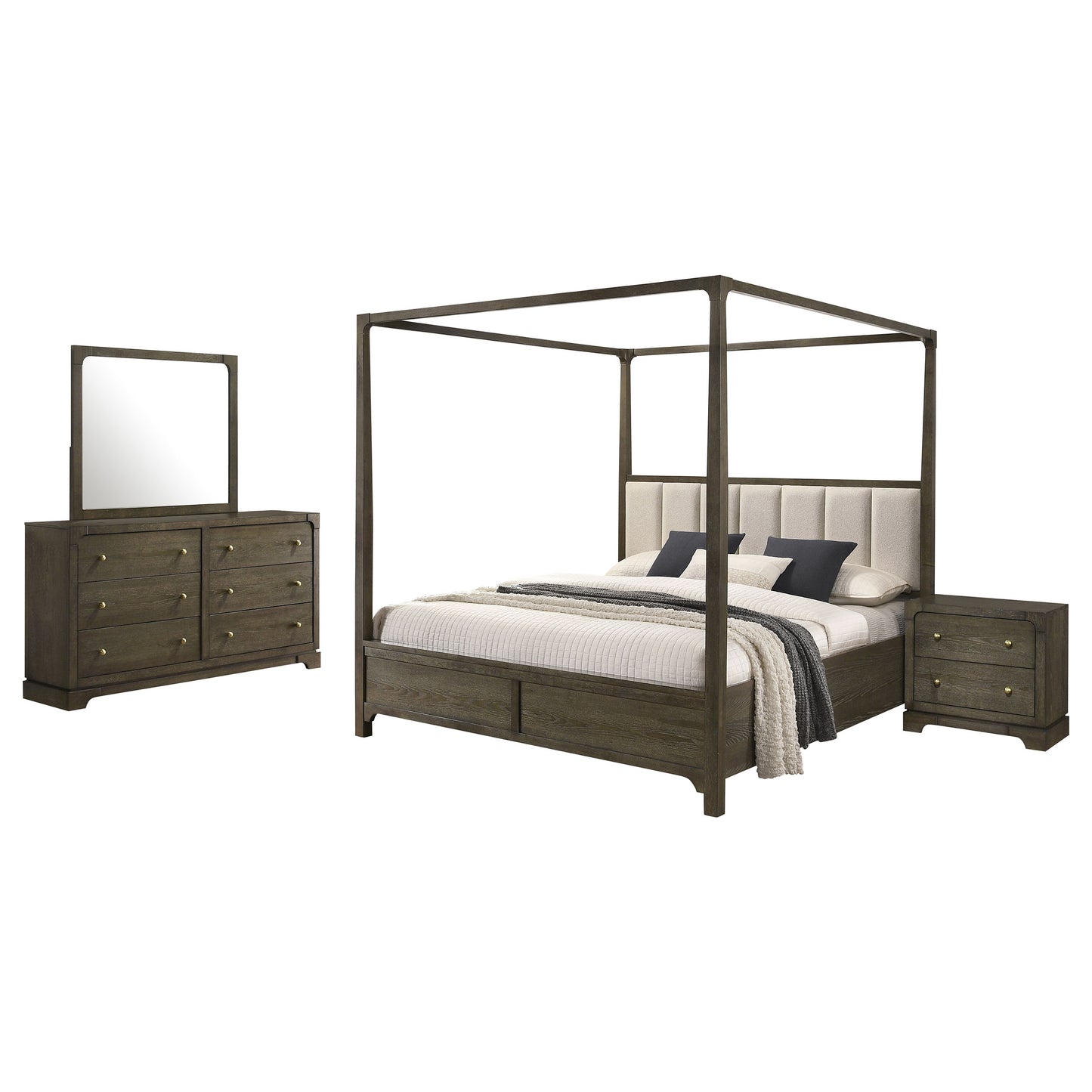 Gran Park 4-piece Queen Bedroom Set Dark Cocoa