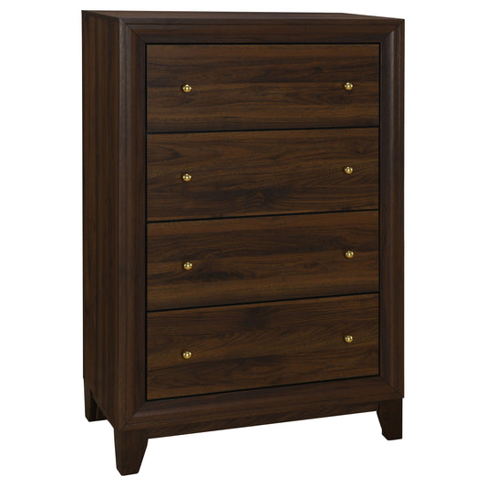 Welsley 4-drawer Chest of Drawers Walnut