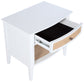 Bexhill 1-drawer Nightstand Bedside Table White