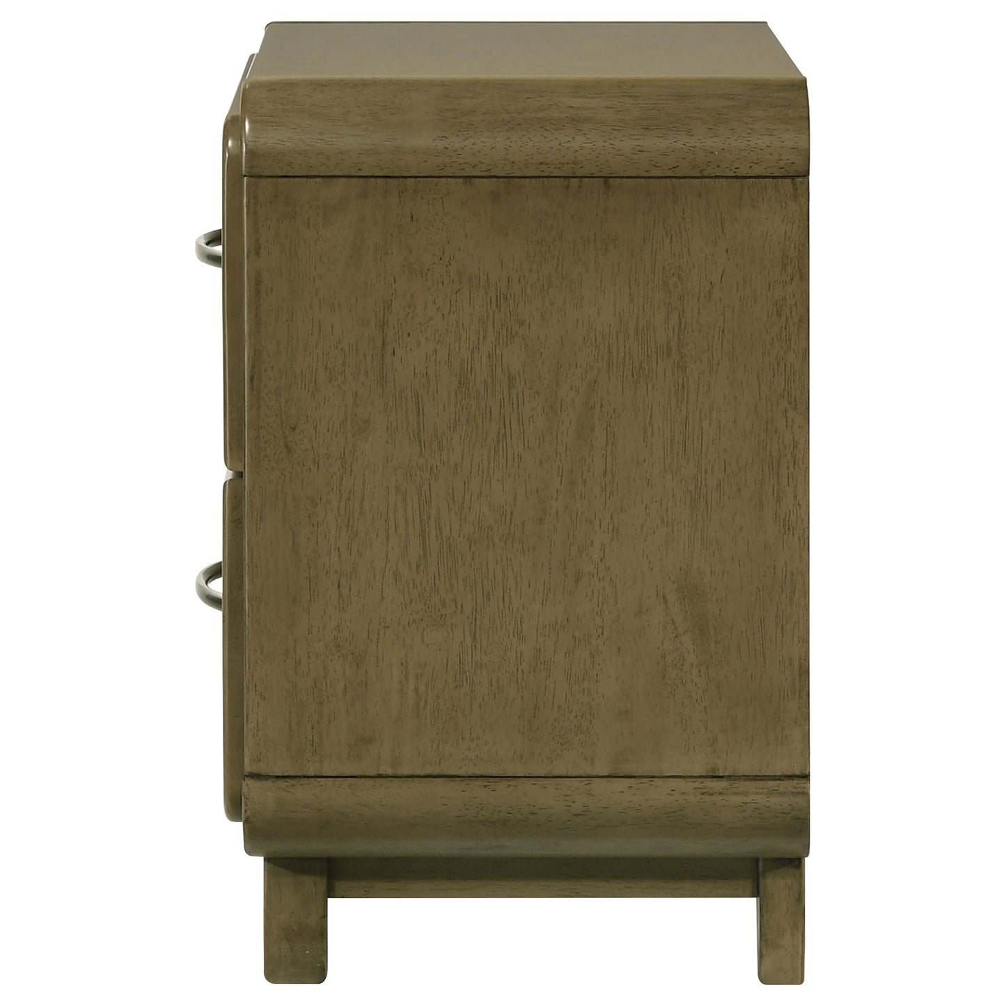 Amsbury 2-drawer Nightstand Bedside Table Nutmeg