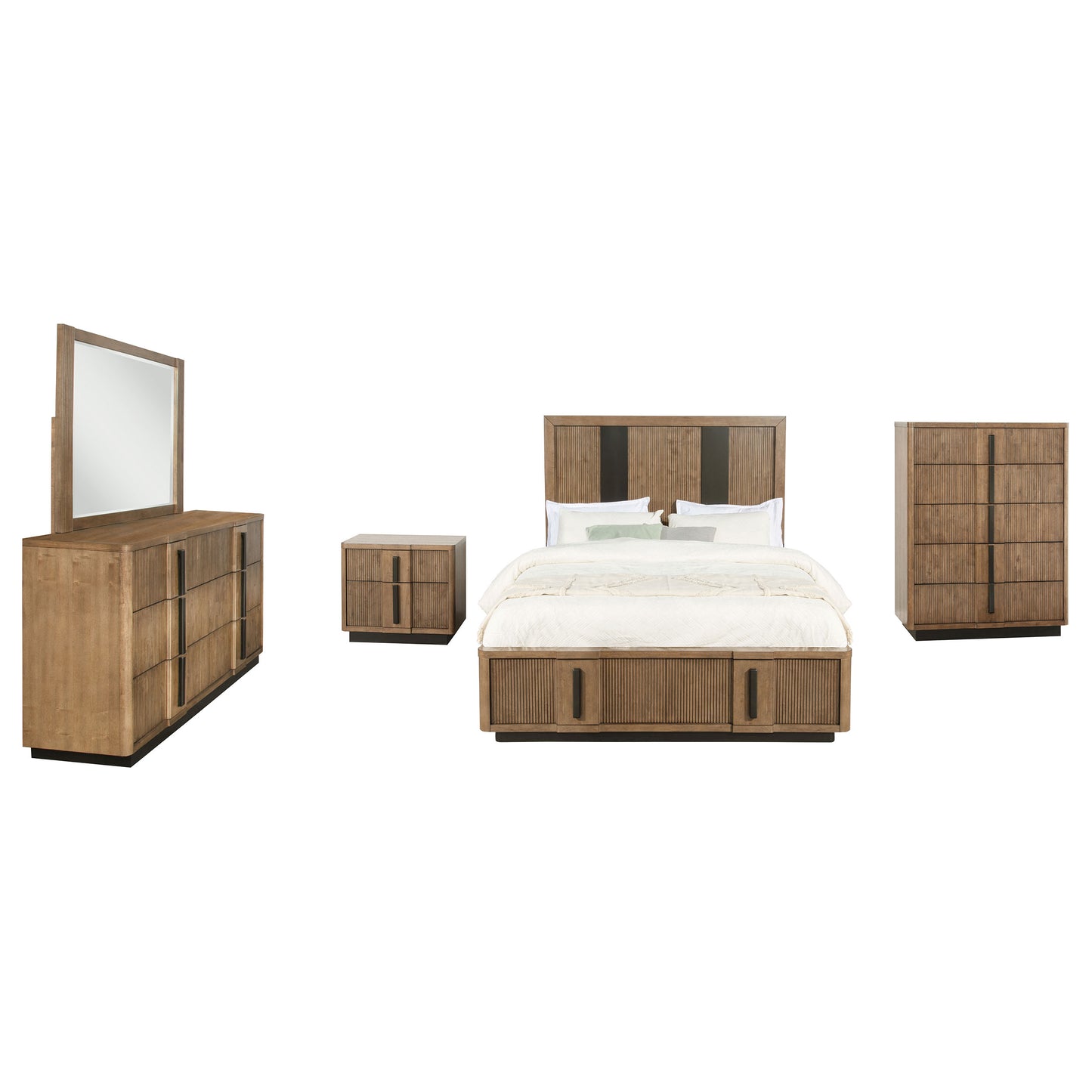 Terrace 5-piece California King Bedroom Set Ash Brown