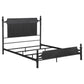 Cameron 51-inch Metal Eastern King Panel Bed Black