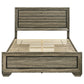 Kauffman Wood Queen Storage Panel Bed Washed Taupe