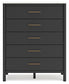 Cadmori Queen Upholstered Bed with Mirrored Dresser and Chest