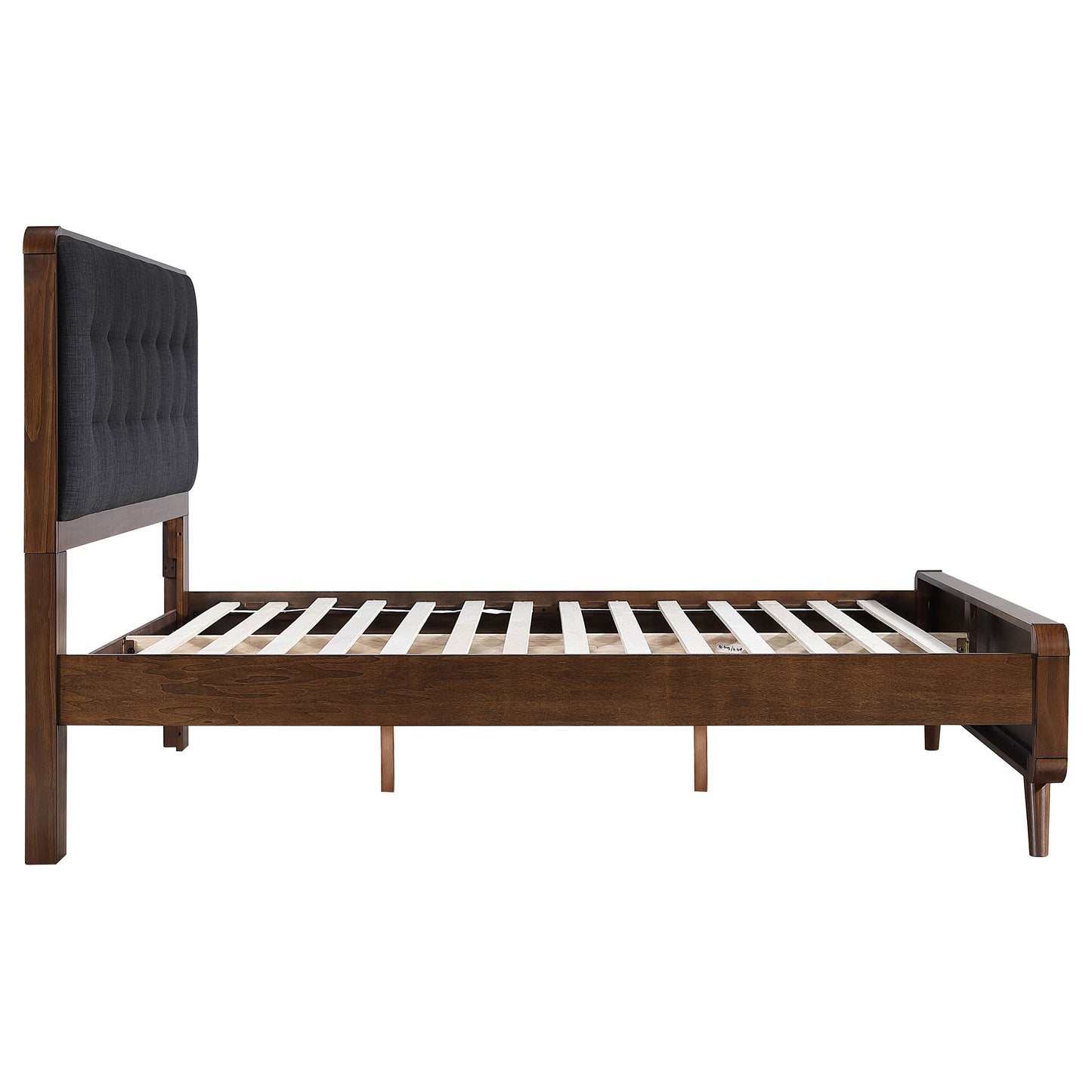 Robyn Wood Queen Platform Bed Dark Walnut