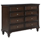 Andover 5-piece Queen Bedroom Set Dark Oak