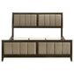 Wilkes 51-inch Upholstered California King Bed Dark Cocoa