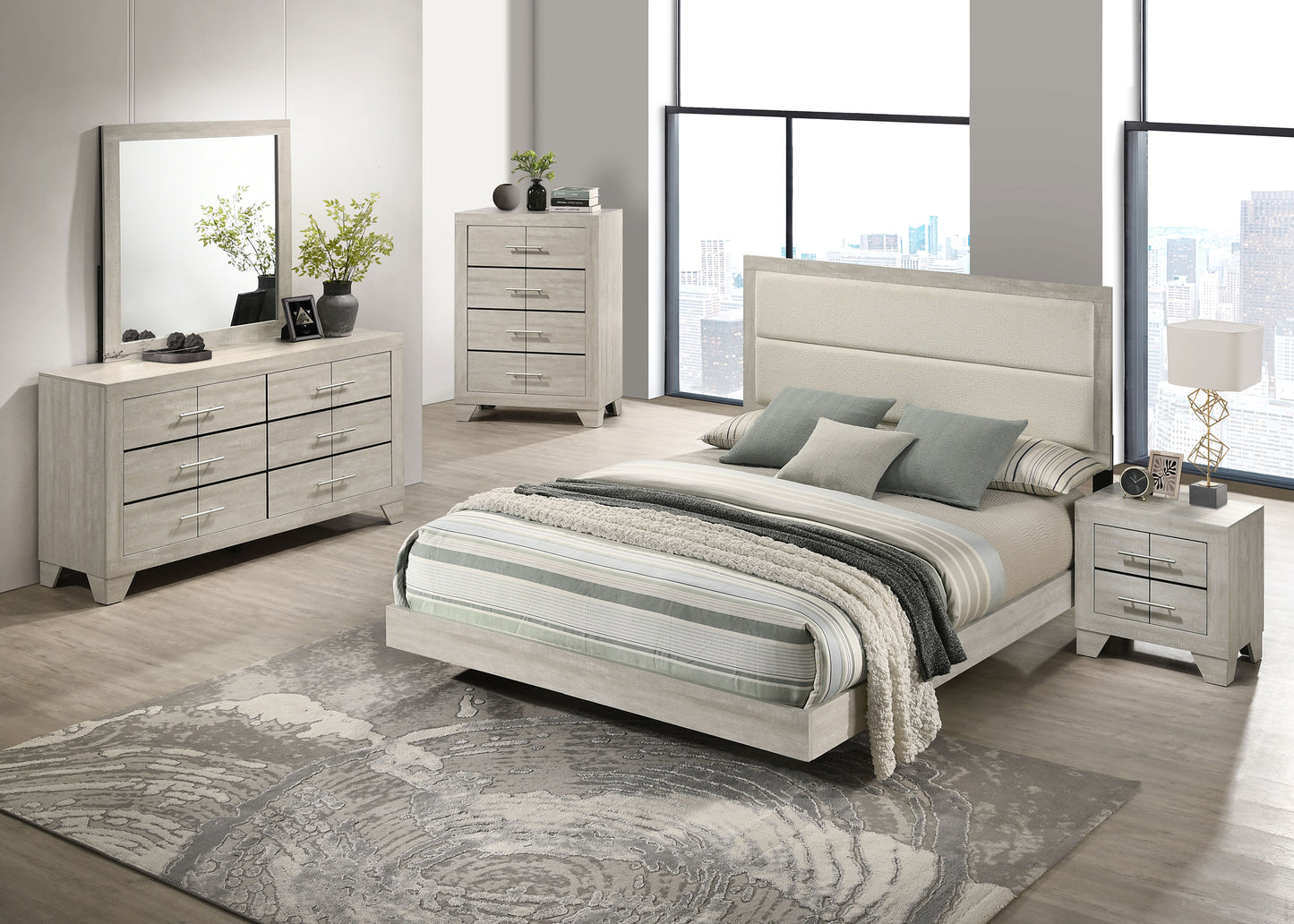 Trenton 6-drawer Bedroom Dresser Rustic Cream