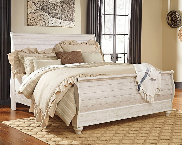 Ashley Express - Willowton  Sleigh Bed