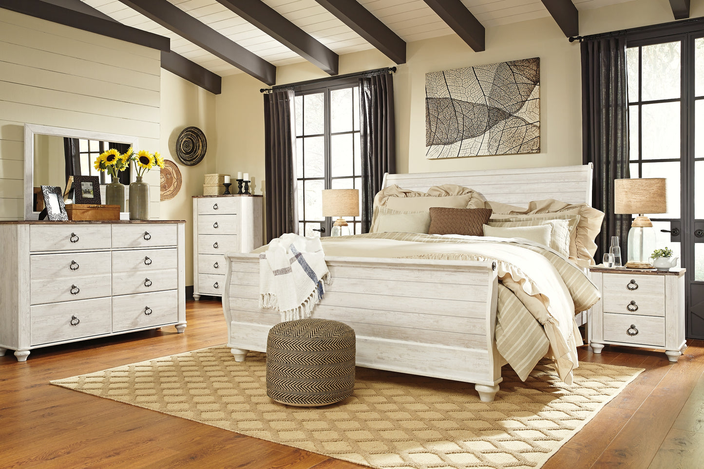 Ashley Express - Willowton  Sleigh Bed