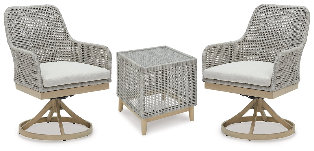 Ashley Express - Seton Creek 2 Outdoor Chairs with End Table