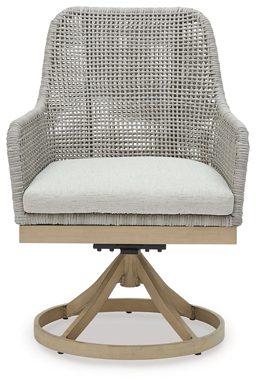 Ashley Express - Seton Creek 2 Outdoor Chairs with End Table