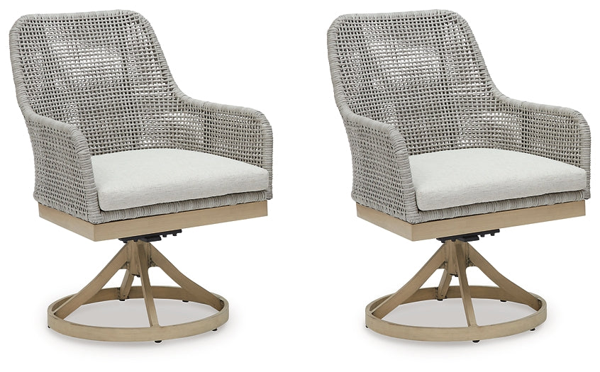 Ashley Express - Seton Creek 2 Outdoor Chairs with End Table